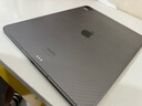 可乐猪22/21/20款苹果iPad Pro11后膜iPad Pro12.9碳纤维背膜透明贴纸磨砂防指纹抗手汗防刮滑平板保护膜 磨砂半透明【碳纤维后膜】3片装 2022/21/20年 iPad Pro 实拍图
