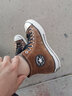 匡威（Converse）官方 1970S男女高帮复古翻毛皮运动鞋棕色169337C 169337C/褐色 43 实拍图