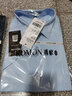 罗蒙（ROMON）商务短袖衬衫男士半袖上衣夏季中青年休闲纯色工装职业白衬衣男装 蓝+藏青 42 建议拍大一码 实拍图