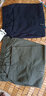 盛行风夏季中年男士纯棉短裤休闲宽松七分裤子大码外穿工装中老年爸爸装 军绿色+深蓝色 2XL 建议(120斤至140斤) 实拍图