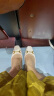 莱尔斯丹春夏新款优雅方头小香风浅口低跟女鞋编织真皮单鞋4M01211 粉色 PNF 37 晒单实拍图