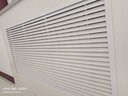 九锤暖气片罩百叶窗铝合金 地暖分水器遮挡罩家用出风口装饰百叶格栅 加厚白色洞口600*1200 实拍图
