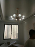 爱邦仕 欧式吊灯客厅灯简约卧室餐厅灯复式楼家用水晶吊灯全屋灯具套餐 3头【吸吊两用 适用8~15平方】 LED暖光 实拍图