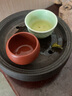 益馨荣 宜兴紫泥小红泥品茗杯子喝茶杯紫砂单个主人杯茶杯 红杯(单个)50ml 实拍图