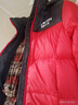 雪中飞童装儿童羽绒服2025新款男童女童中大童拼接面包羽绒服冬季外套 中国红 120 实拍图