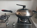 炊大皇铁锅无涂层炒锅铸铁锅生铁炒菜锅平底煤气灶电磁炉通用 32cm适用2~4人(带铲+蒸片) 32cm 实拍图
