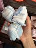 六指鼠儿童袜子春夏季女童宝宝春款春秋精梳棉女孩薄款新卡通中筒透气 89T网眼（甜兔密语） 5双 均码 建议4-6周岁(袜标6-9岁) 实拍图