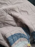 多兰诗（Duolanshi）水洗夏凉被A类无印风棉花夏被亲肤夏天薄被子单双人宿舍空调被 蓝小格 150*200cm 实拍图