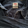 Levi's李维斯男士经典宽松蓝色牛仔衬衫时尚简约美式水洗情侣外套 中蓝色 XL 实拍图