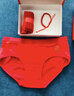浪莎本命年大红内裤女棉兔年生肖结婚三角短裤女士内裤袜子礼盒装 实拍图