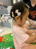BARY REEF女童全包布不伤发发夹宝宝可爱卡通bb夹胎毛发卡婴儿汗毛夹刘海夹 玫红花朵一卡 实拍图