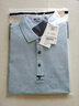 七匹狼短袖T恤男夏季桑蚕丝Polo打底衫男士凉感5A抗菌翻领短T男装上衣 109天蓝-天丝面料 4XL 190/104A 实拍图