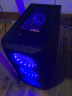 航嘉（Huntkey） 暗夜猎手5 电脑机箱台式DIY全侧透游戏水冷ATX大板背线机箱 暗夜猎手5-黑色+6个15灯风扇 实拍图