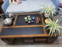 岑旭 茶几功夫茶几新中式火烧石茶桌椅组合办公室茶桌椅组合 客厅 胡桃色+火烧石茶盘 1.2米*0.65米 实拍图