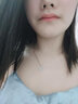 萃妃斋一鹿有你银项链女简约时尚冷淡风原创设计白玉髓吊坠女足银女士锁骨链送女友老婆生日情人节圣诞节礼物 足银元宝链(简约包装) 40-45厘米可调节 实拍图