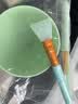 依莲花调面膜碗和刷子套装硅胶涂面膜刷勺子自制面膜水疗美容院专用工具 软硅胶面膜碗套-绿色 5件 实拍图