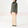 MUJI女式 不易沾水 灯芯绒领夹克 短款休闲外套 女装 美拉德 BDE92C4S 烟熏绿色 M 160/84A 实拍图