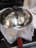 石记铁匠炒菜锅老式铁锅锻打手工无涂层物理不粘家用圆底锅熟铁已开锅 36无耳+（不锈钢盖)已开锅 36cm 实拍图