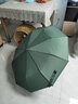 静闲居全自动雨伞太阳伞黑胶防晒防紫外线大号男女士晴雨两用遮阳伞 莫兰迪10骨直柄深野绿普通款 实拍图