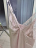 莫代尔 性感睡衣女夏季冰丝蕾丝吊带情薄趣透明私房诱惑美背睡裙 藕粉【睡裙+T裤】 M 【80-105斤】 实拍图