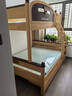 林氏家居全实木上下床上下铺儿童床双层子母床高低床加宽双人LH064A1可选 爬梯款|原木色|可变双床+床垫+床抽屉 1.5x1.9米 实拍图