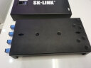 SK-LINK 桌面式光纤终端盒 4口4芯千兆多模SC满配尾纤法兰盘 光缆熔接盒 光纤续接盘 配线架SK-GXH4MM-SC 实拍图