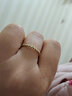 周生生 18K金戒指黄色黄金戒指钻石戒指结婚钻戒女款排钻86455R 15圈 实拍图