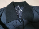 坦博尔轻薄饼干羽绒服女翻领保暖短款韩版外套TD236266 黑色 S 160/84A 实拍图