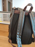 花迹（HUAJI）时尚潮流牛皮背包男士双肩包真皮男包韩版休闲旅行背包软皮质书包新款男包 黑色 实拍图