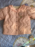 巴厘小猪女童棉服冬季夹棉加绒宝宝衣服冬天保暖小女孩上衣秋冬儿童外套 粉色 100 cm 实拍图
