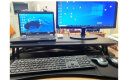 Brateck升降电脑桌 北弧站立办公升降台 站立式电脑升降支架 D450黑 晒单实拍图