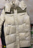 鸭鸭（YAYA）佟丽娅同款长款羽绒服女冬季新款运动休闲百搭保暖鸭绒加厚外套 月光白色 L (140-170斤) 实拍图