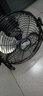 千臣趴地扇落地扇工业风扇家用强力大功率台式电风扇 黑色20寸按键款加长线+加厚螺旋网罩 实拍图