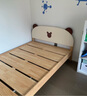 喜梦宝实木儿童床现代简约女孩男孩儿童床家用卧室可升降床板小熊床 1.2*1.9M床 实拍图
