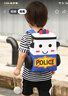 WHEELY BABY幼儿园书包儿童背包小汽车3-6岁男孩女生日礼物警车轻双肩包大蓝 实拍图