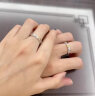 伊珀轩925纯银流星对戒指女小众设计感520情人节送女友老婆周年生日礼物 情侣戒指一对+高端礼盒+证书 晒单实拍图