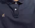 HAZZYS【3A抗菌】哈吉斯男装 夏季男上衣纯色简约通勤短袖polo男 藏青色NV 3XL (190/108A 54) 实拍图