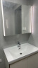恒洁（HEGII）浴室柜 陶瓷一体盆智能美妆镜柜组合卫生间至简奶油风包安装 智能镜柜6189-080 77.5cm 晒单实拍图