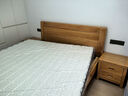 川行全榉木实木双人床 2米简约原木风大床 主卧1.8米硬板床储物高箱床 单床+乳胶床垫+2个床头柜 1.8米*2米框架款 实拍图