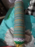 清茉圆形颈椎枕头非修复颈椎专用纯棉老粗布荞麦壳皮护颈枕圆柱硬枕芯 绿色条纹  大号 42x10cm 实拍图