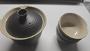 唐丰旅行茶具套装便携随身快客杯一壶三杯户外防烫单人泡茶壶小套装备 禅行手抓壶三杯(黑) 实拍图