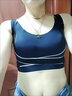 大美兔性感文胸小胸聚拢收副乳防下垂女士运动内衣大码侧扣调整型防震 两件装：黑色+黑色 XXL（140-160斤） 实拍图