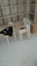塑料椅子家用加厚北欧餐厅靠背椅餐桌商用餐椅现代简约舒适凳子 加厚款卡其色 4把装 实拍图