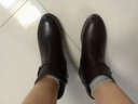 康奈女鞋子 冬季女士牛皮靴子女新款加绒保暖单靴休闲马丁靴短靴大码 咖色 34 实拍图
