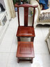 质道 红木家具 非洲花梨（学名：刺猬紫檀）椅子 实木办公椅 凳子 板凳 靠背椅 小官帽椅 单个小官帽椅 实拍图