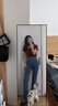 真维斯（JEANSWEST）短款短袖t恤女2025年新款夏季修身显瘦方领纯色洋气高腰紧身小衫 杏色 纯色 M 实拍图