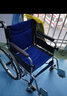 衡互邦 轮椅折叠老人坐便椅 轻便轮椅带坐便轮椅车 残疾人手推车 蓝色透气网面软面无坐便 实拍图