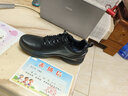 强人户外休闲运动皮鞋 3515备勤训练鞋 头层牛皮时尚通勤男鞋 黑色 44 实拍图