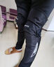 洛克兄弟摩托车保暖护膝男女秋冬季防摔防风骑行护具护腿骑士装备 长款 防风防寒保暖护膝 不带护具 均码 实拍图