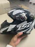 LS2摩托车头盔男女全盔四季赛车防雾3C跑盔卡丁车四季安全帽FF358 黑白弹道(赠防雾贴+头套) XXL(建议59-60头围） 实拍图